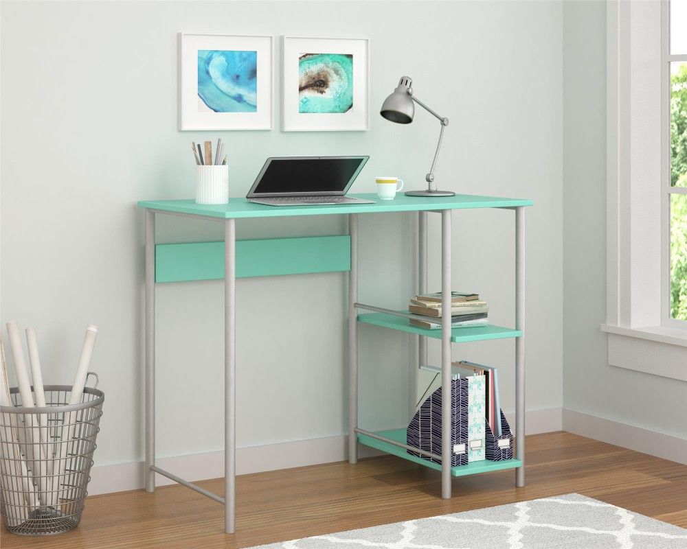 Basic Metal Student Computer Desk, Spearmint