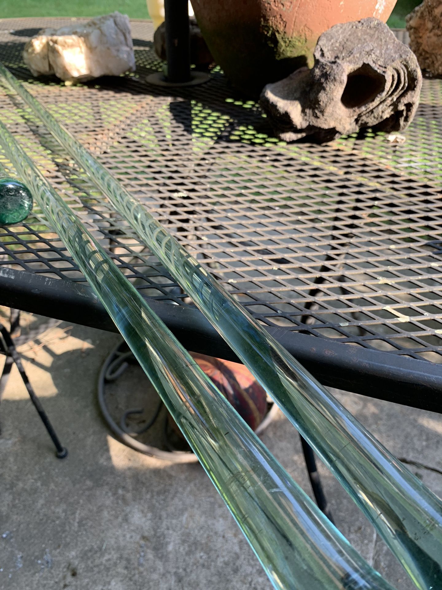 Glass Blown Curtain Rods All Glass
