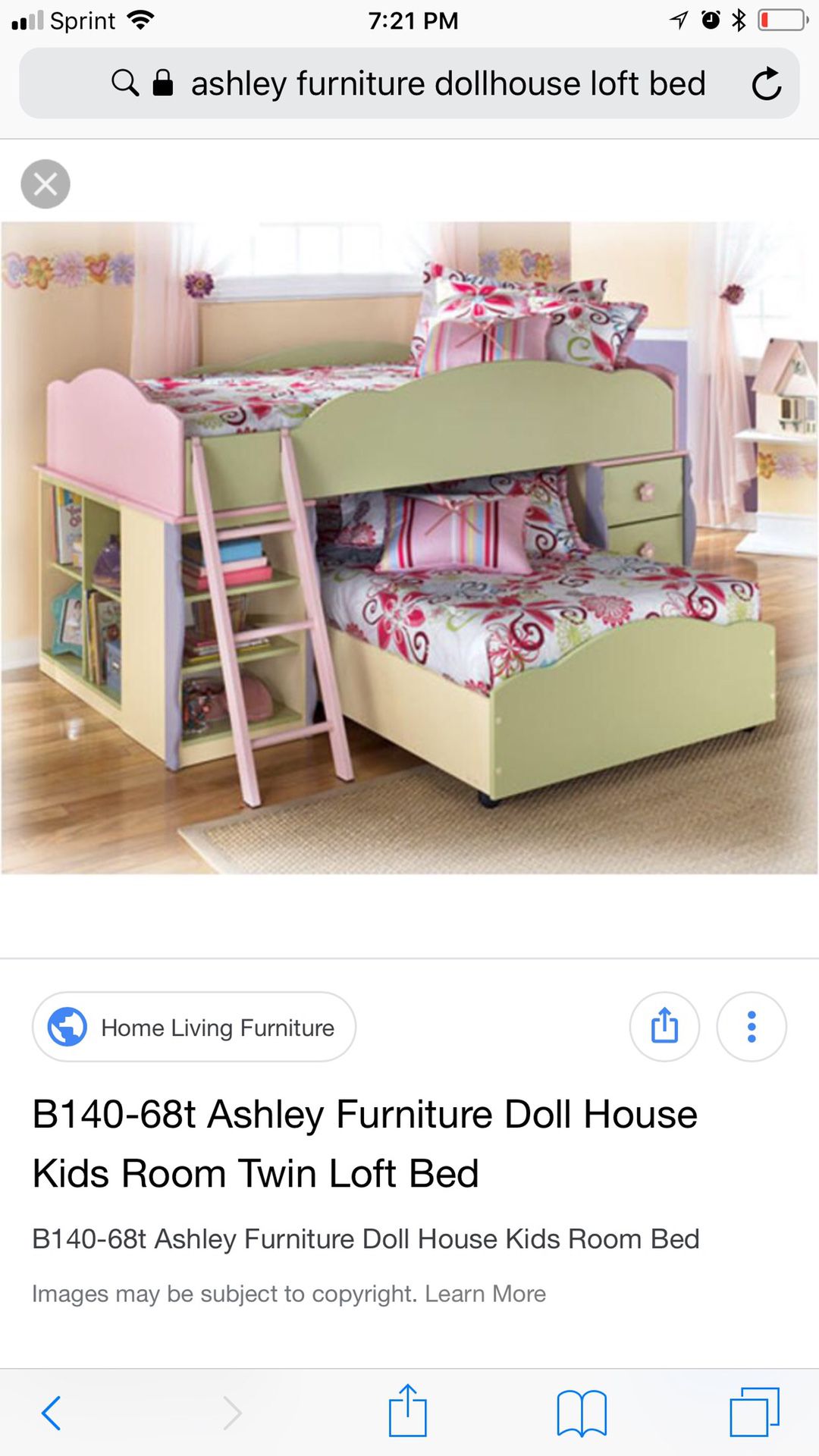 Ashley Furniture Doll House Loft Bed, Ashley Dollhouse Bunk Bed