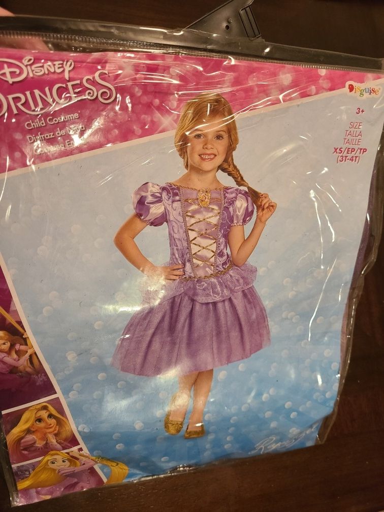 Disney Rapunzel Costume Size 3t To 4t