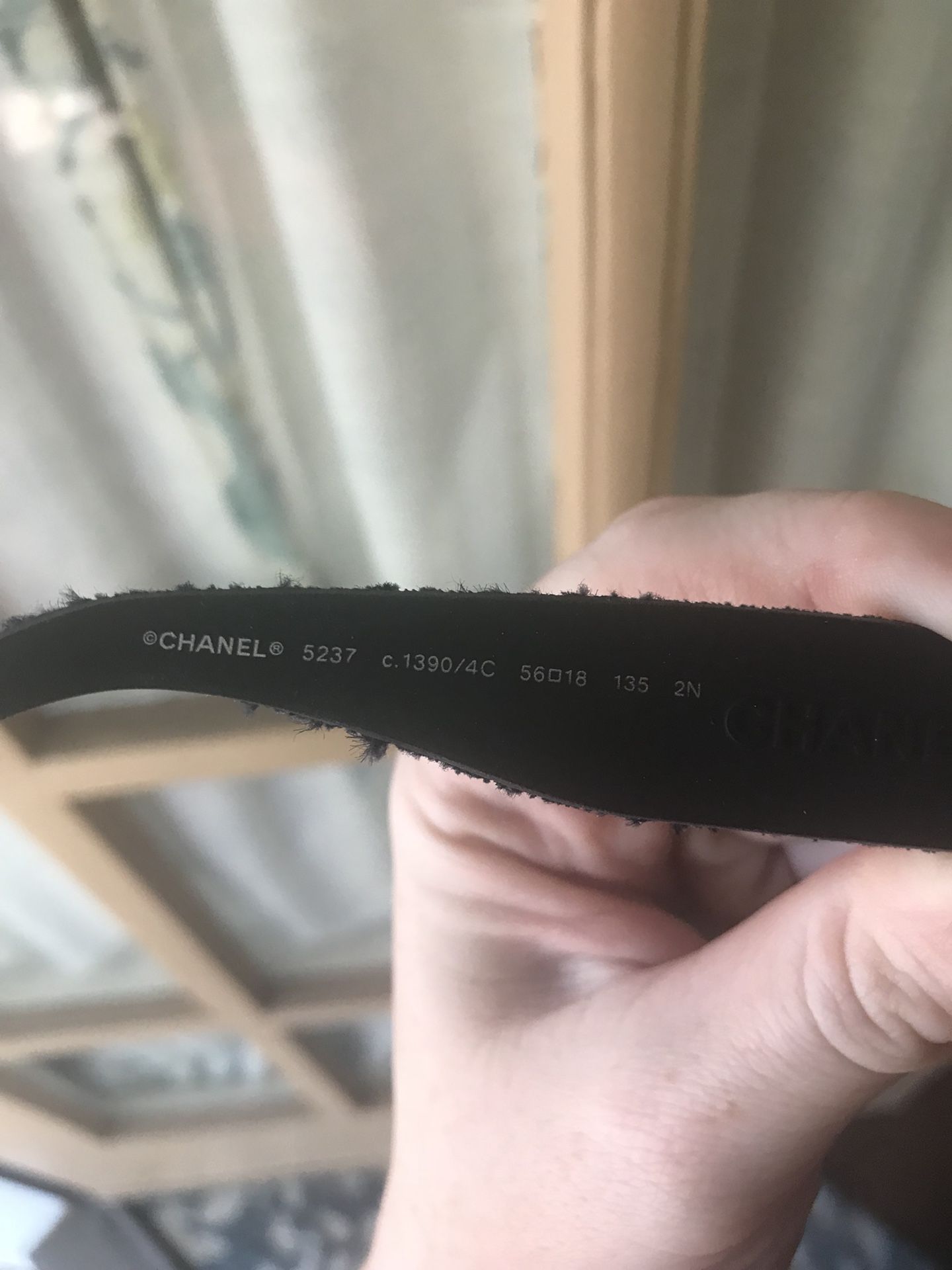 CHANEL SUNGLASSES NAVY BLUE TWEED 5237
