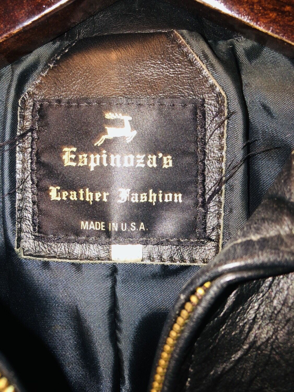 Women’s Espinoza’s Heavy Leather Motorcycle Jacket w/ Fringe
