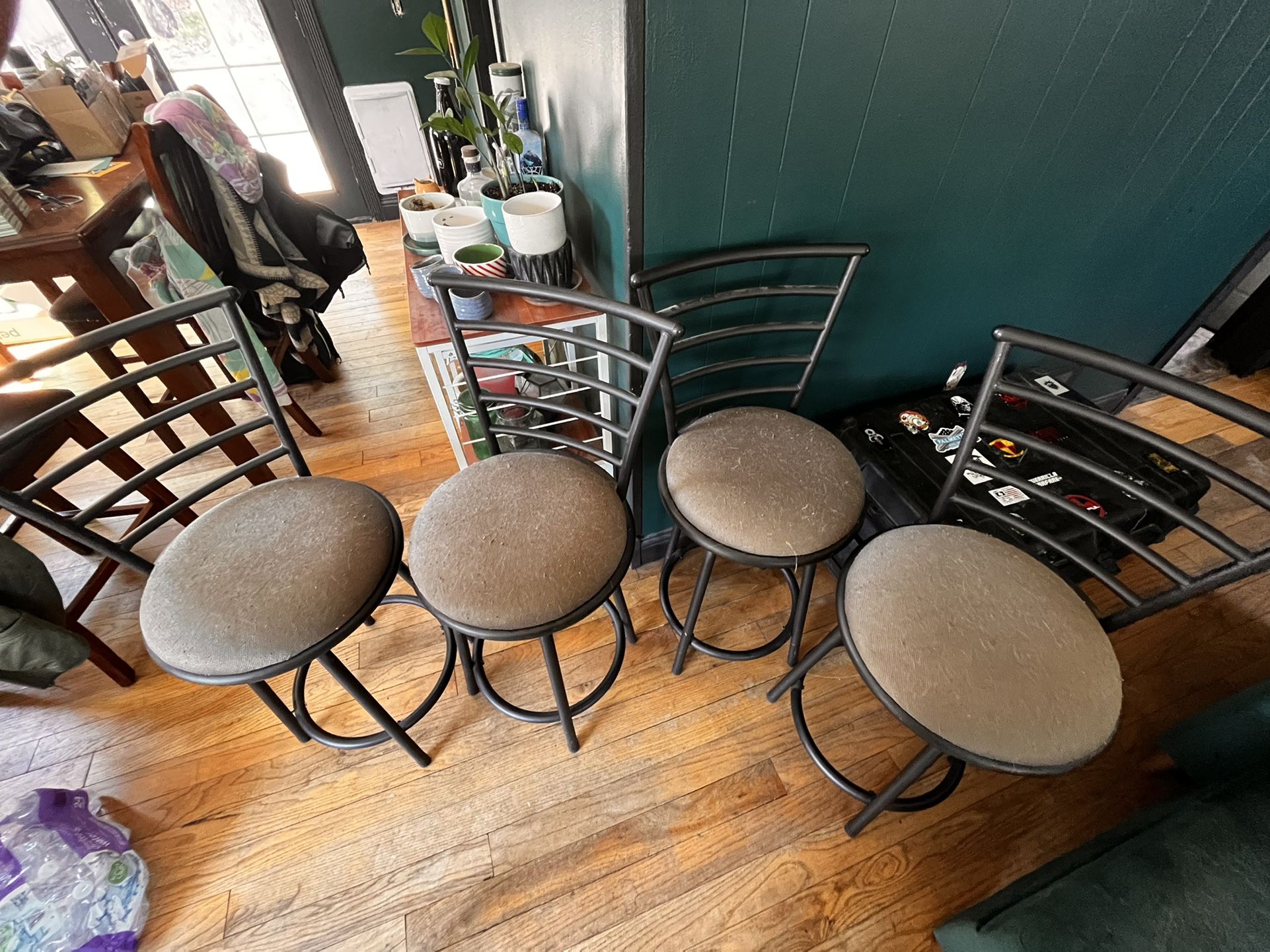 Bar Glass Table With 4 Chairs