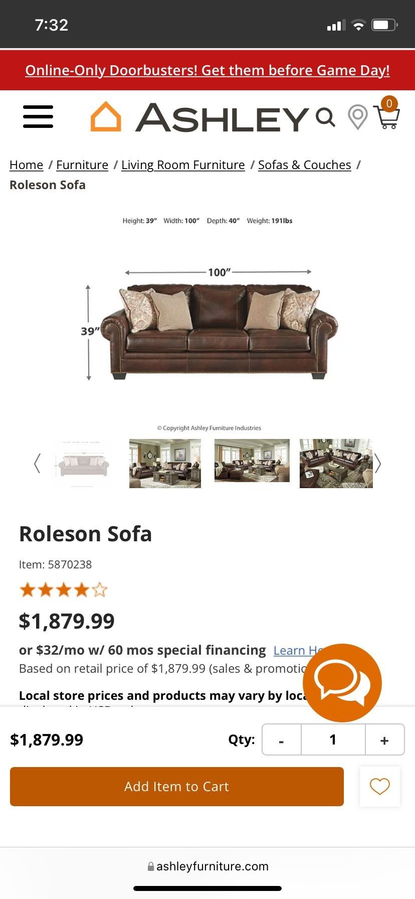 Leather Sofa Set