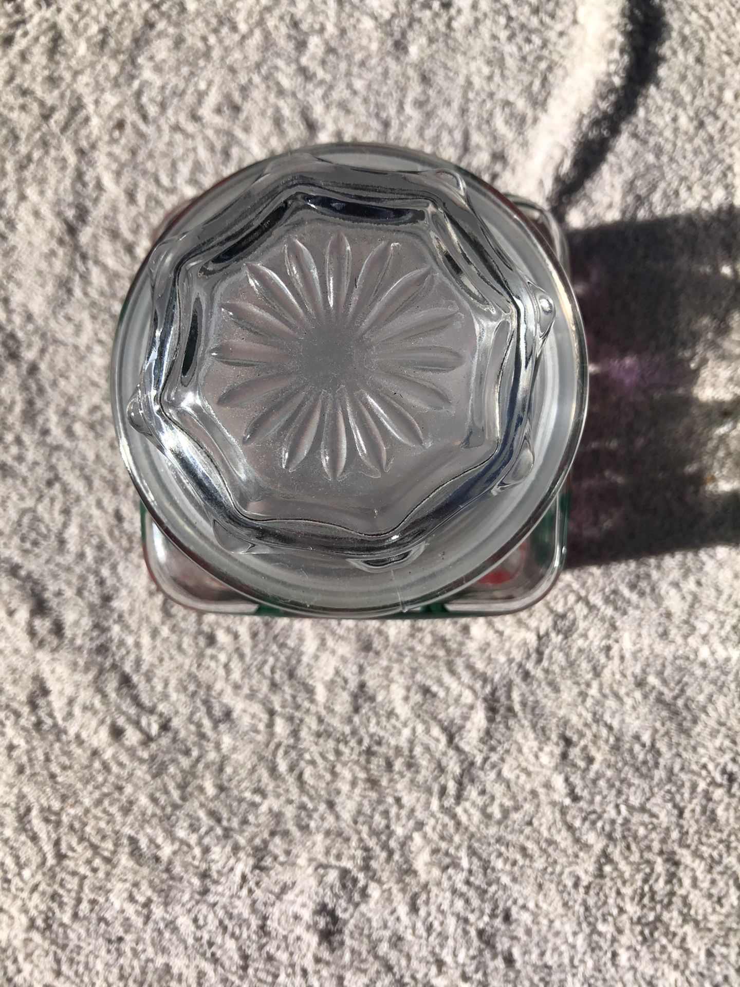 Hand Painted Glassware ... Canister And Bud Vase