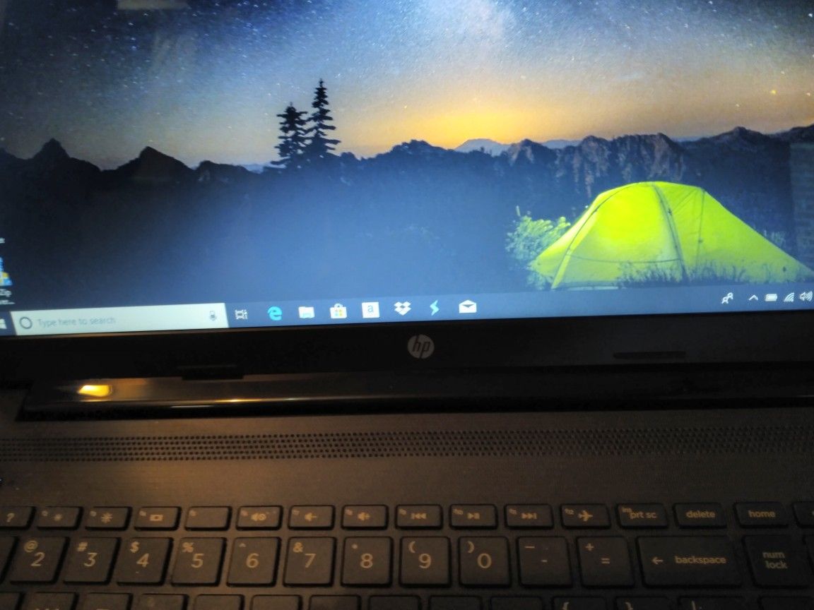 New hp laptop