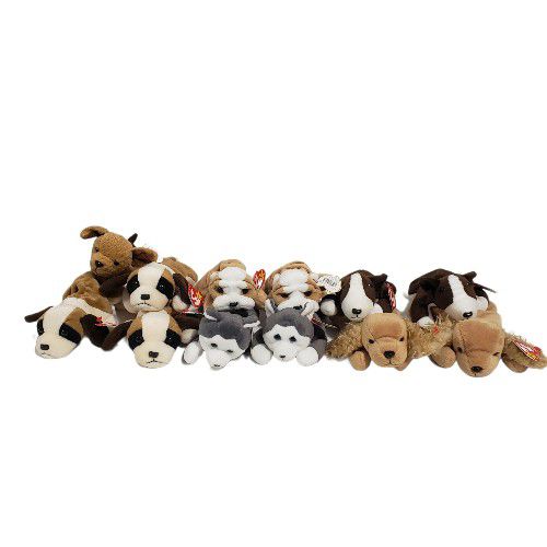 Ty Beanie Babies Dogs Lot Of 4