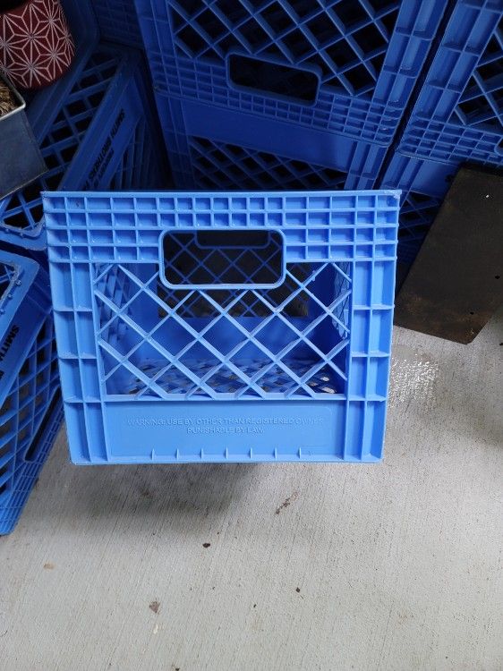 Milk Crate For Crafts Etc...
