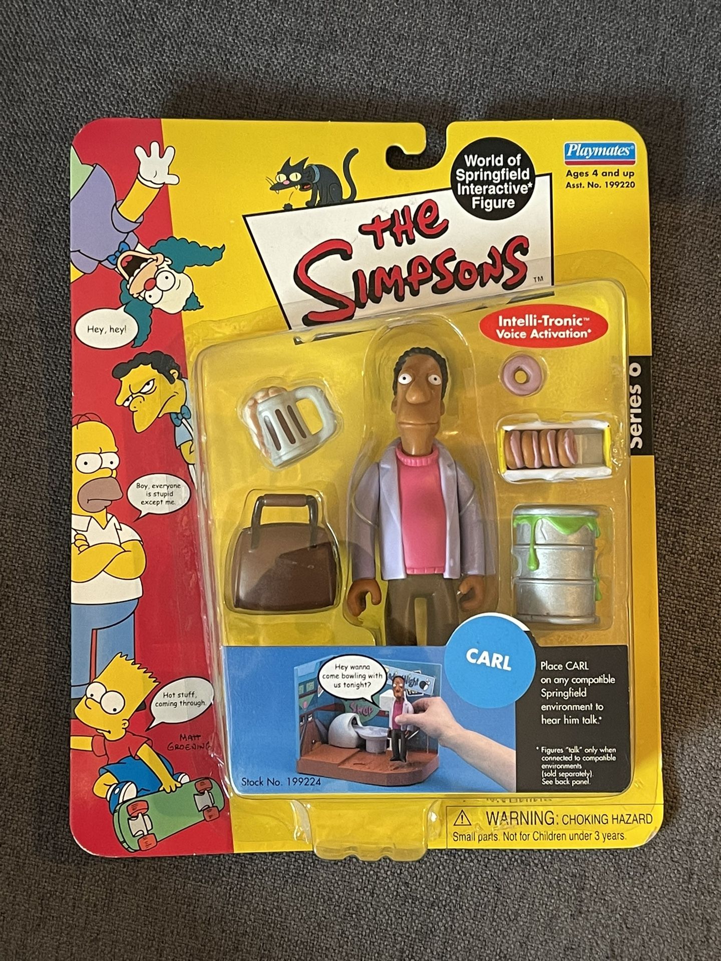 The Simpsons World Of Springfield Carl Action Figure