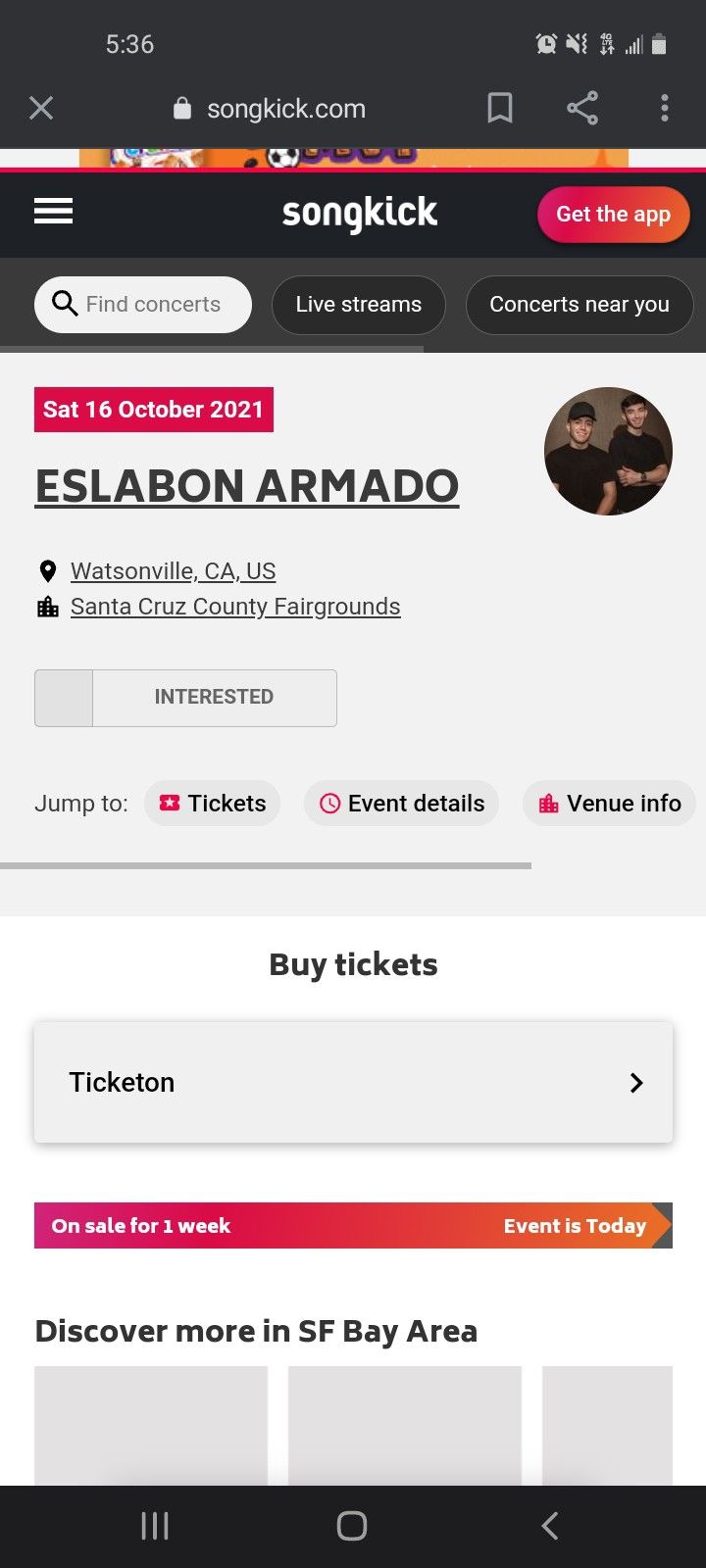 Eslabon Armado Tickets For Sale