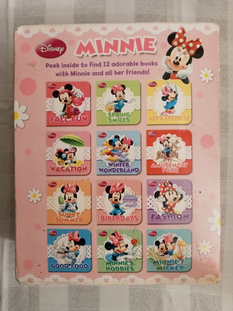 BOOK A BLOCK - 12 Minnie Mouse books .