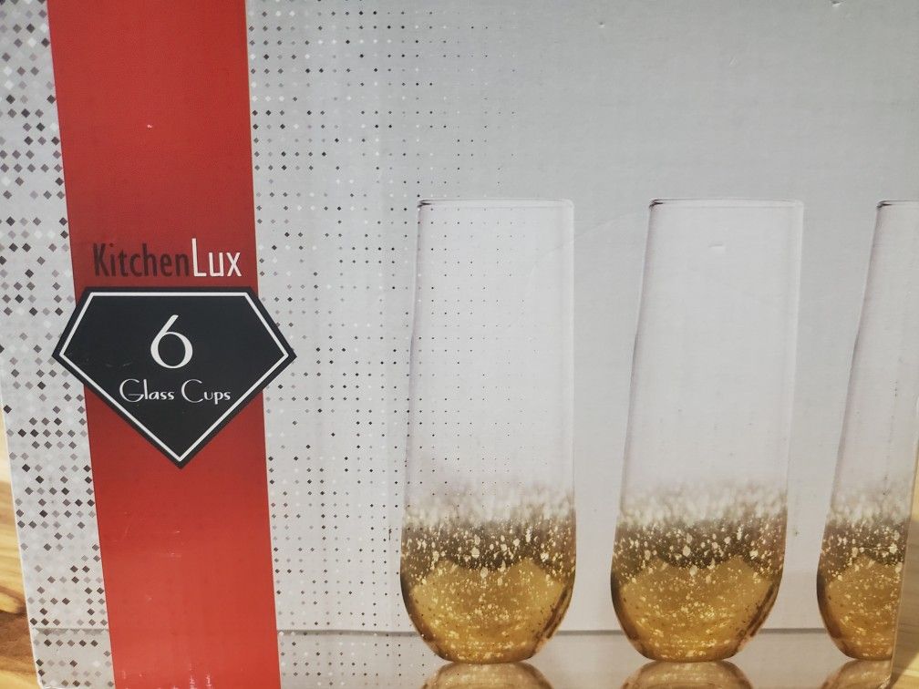 Gold Champagne Flutes
