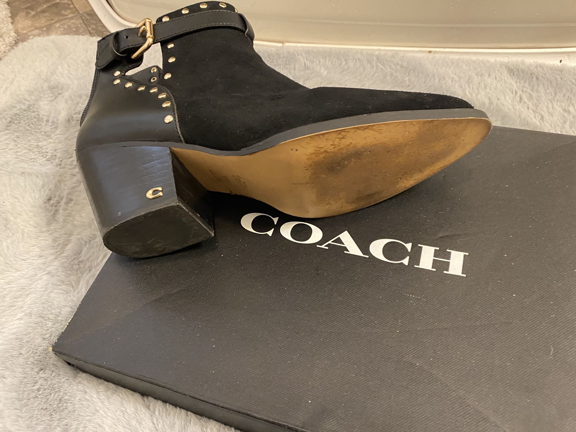 COACH Suede Booties