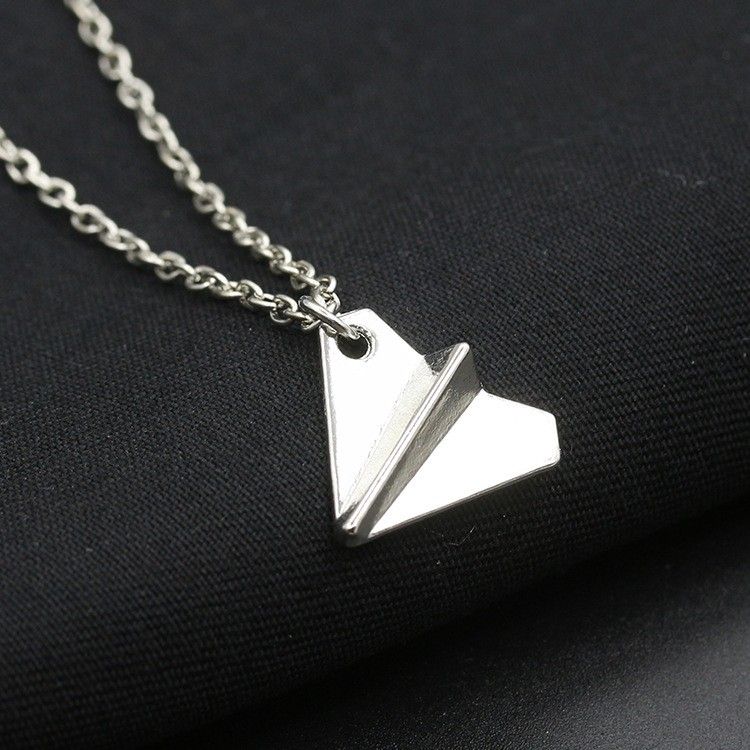 "Fashion Paper Airplane Alloy Necklace for Women, IN046