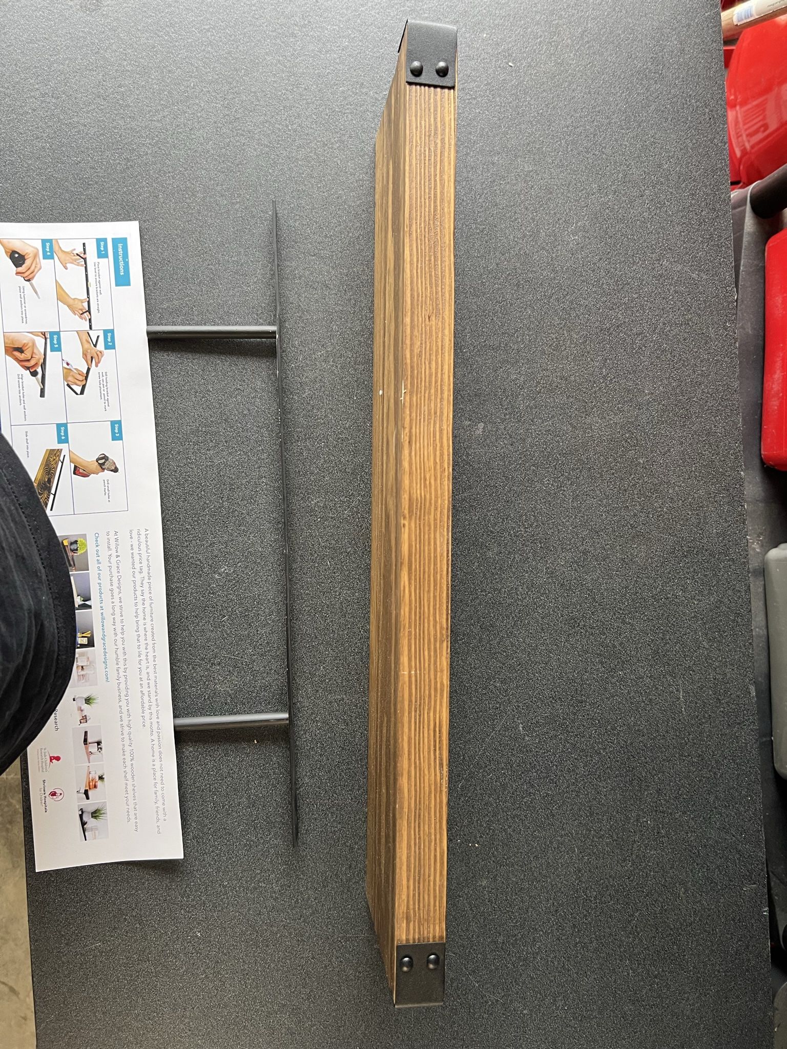 24 X 6 Wood Shelf (hidden Bracket)
