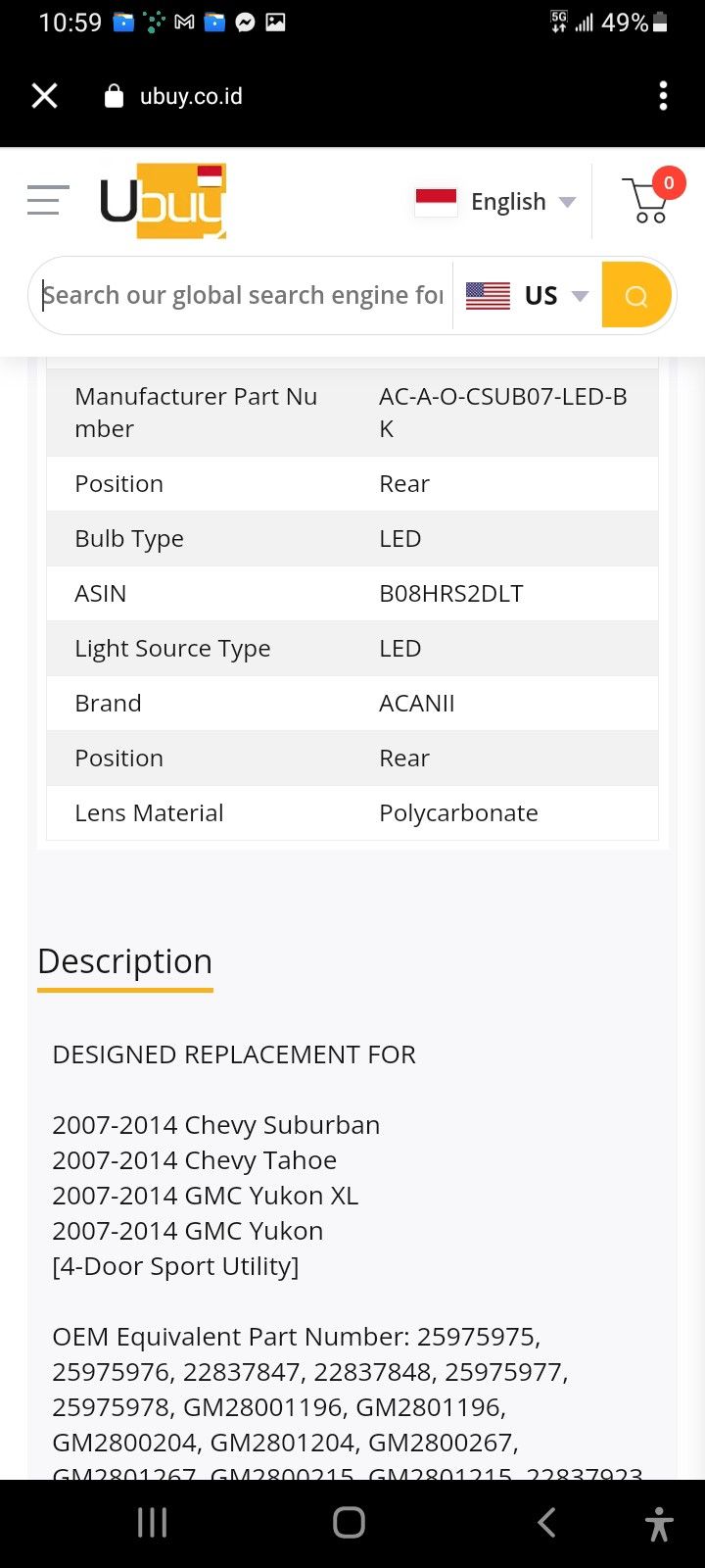 Got These Tail Lights For My 2007 Yukon Can Also Be Used....