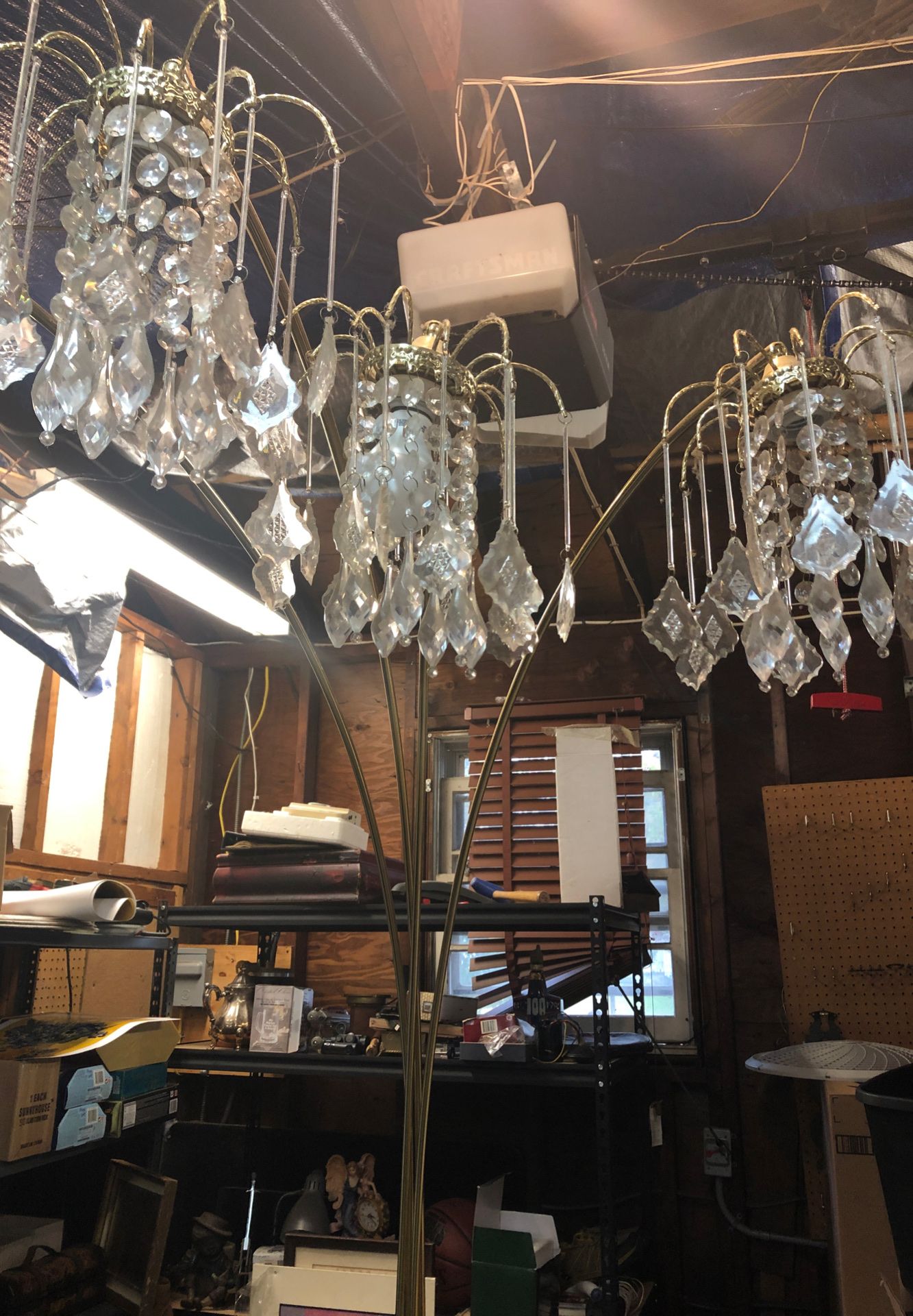 Beautiful chandelier floor lamp