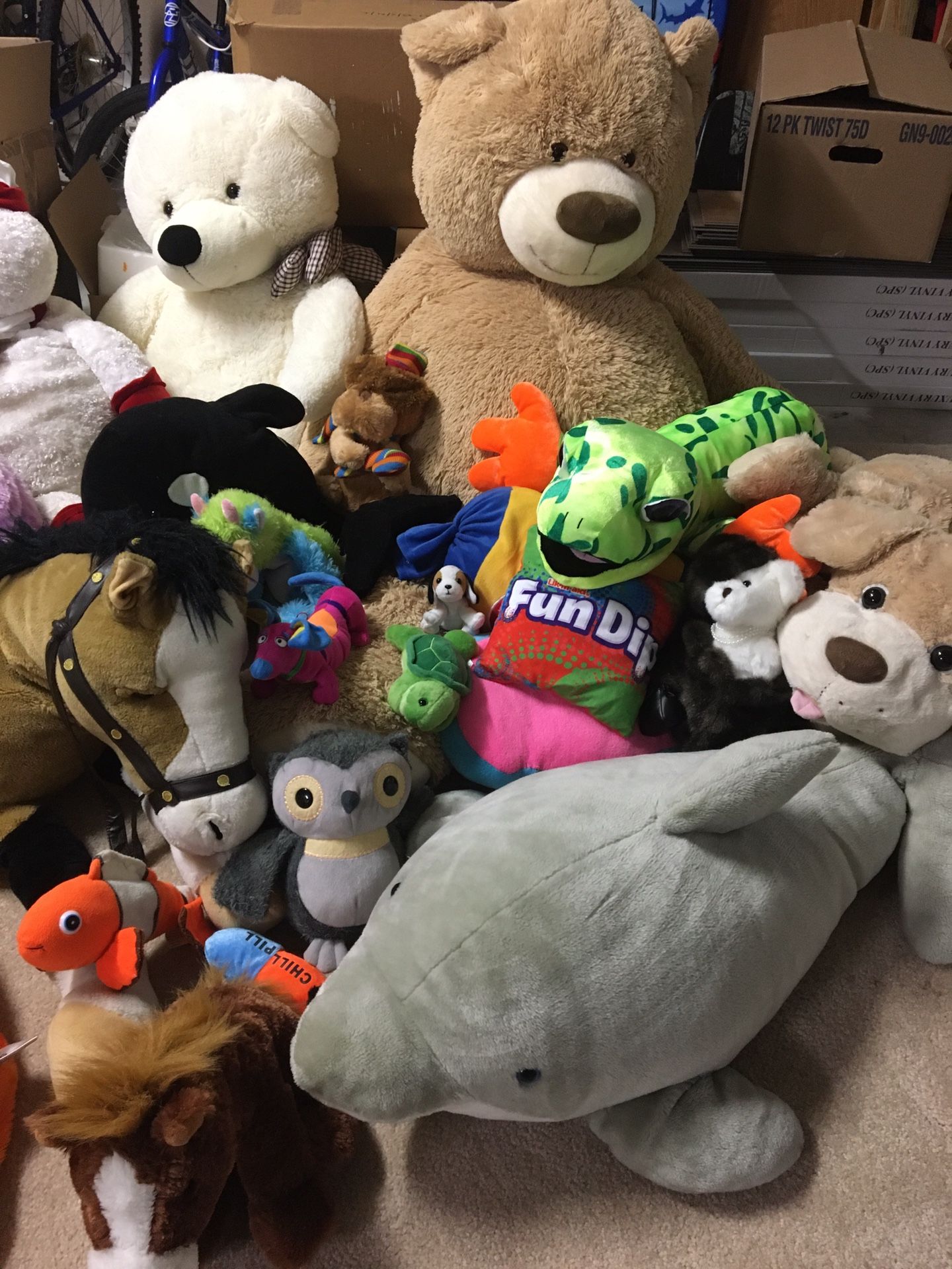 Giant stuffed animals