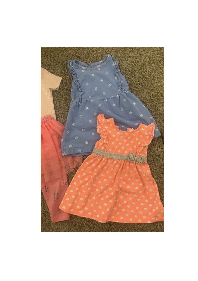 Size 18 Months, Girls Baby Clothing Bundle Dresses Onesies Tops Bottoms