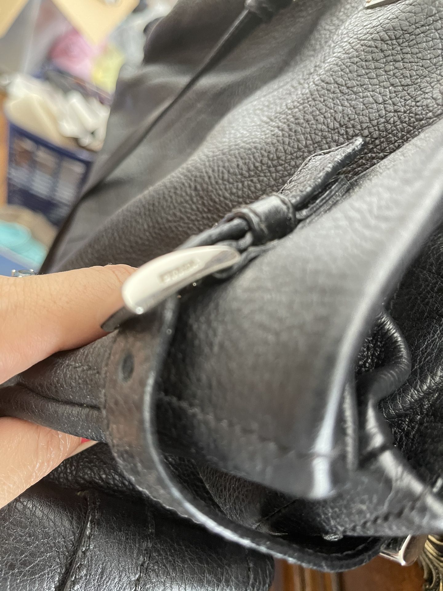 Prada Black Leather Bag Purse Great Condition Reduced