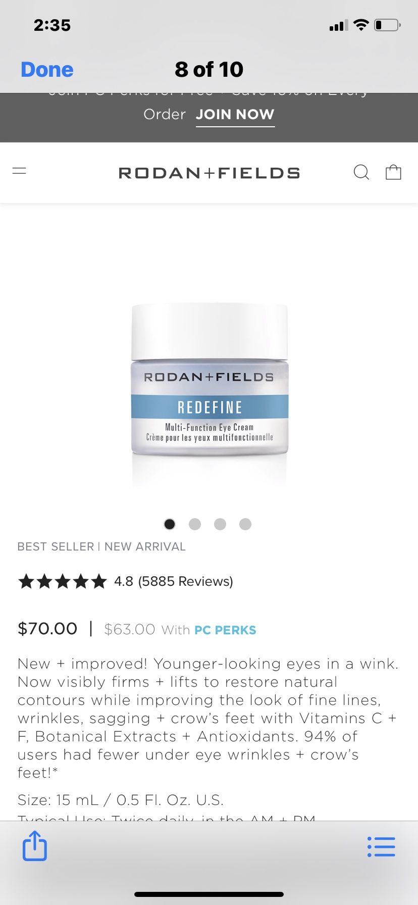 Rodan Fields Cremas