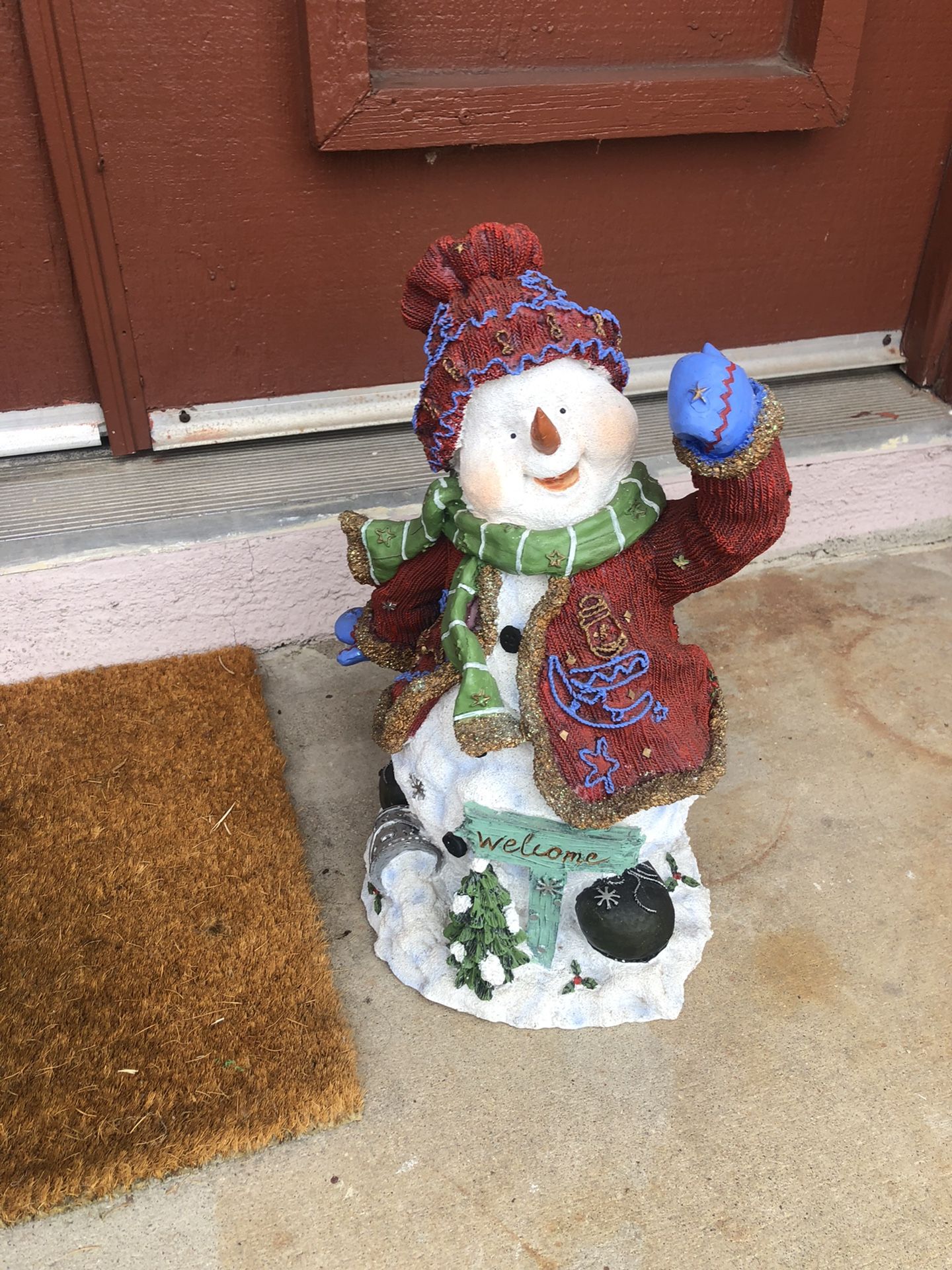 Christmas Welcome Snowman