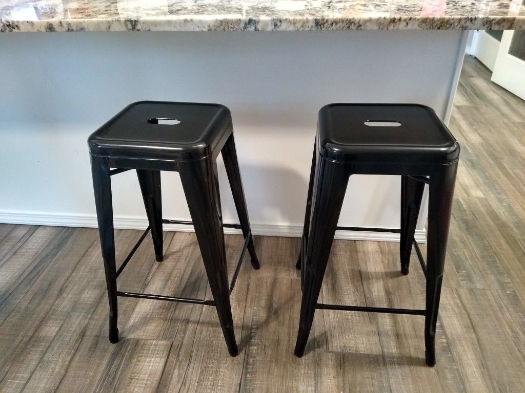 2 Black Bar Stools 26 For In, Fred Meyer Bar Stools
