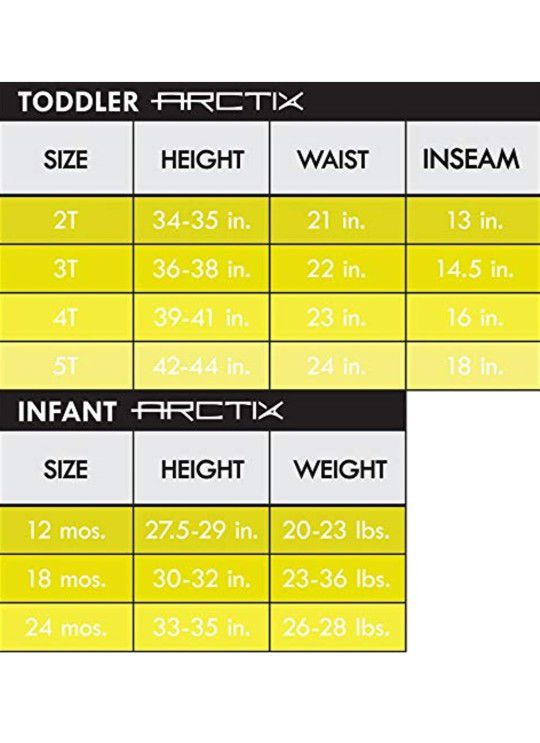 Brand Arctix Infant/Toddler Chest High Snow Bib Overalls The 1575 Arctix Infant/Toddler Chest High Insulated Snow Bib Overalls are an outstanding v
