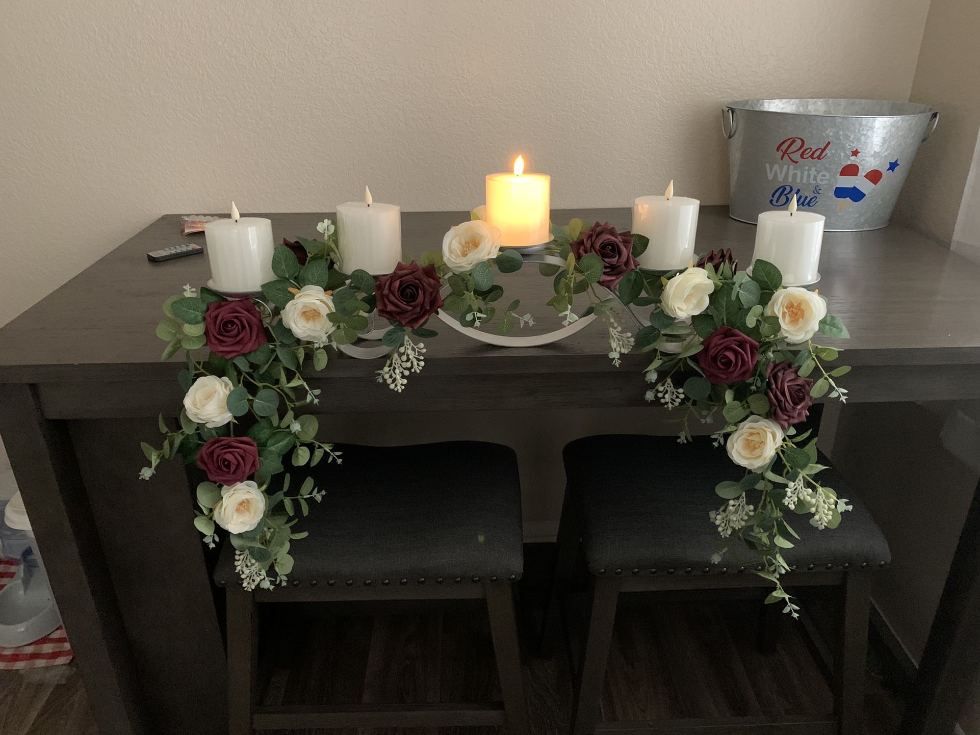Wedding Table Candle Centerpiece