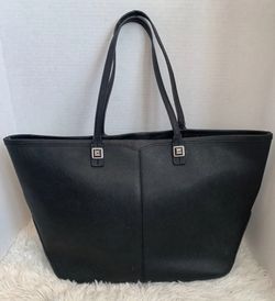 Rebecca Minkoff Black Leather Tote Bag Thumbnail