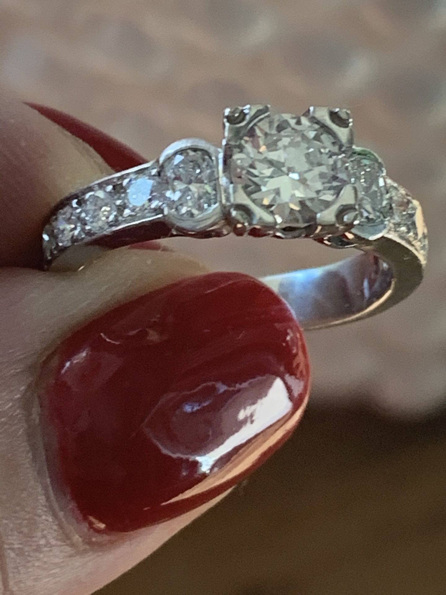 2.06 Carat tw GIA Platinum Diamond Engagement Ring