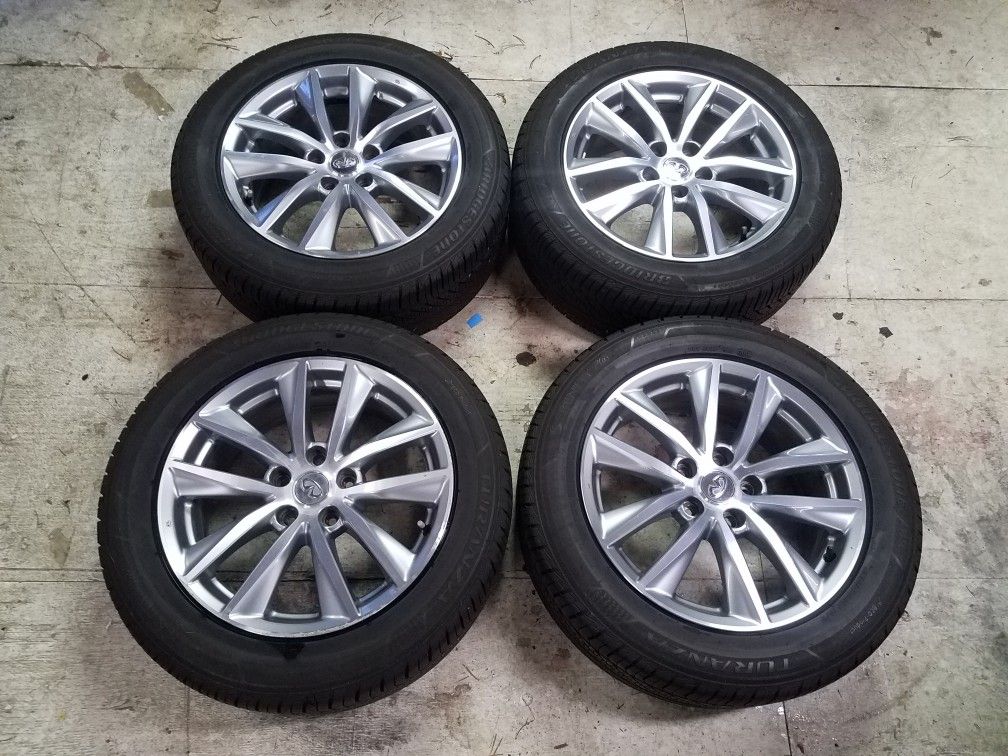 Infinity q50 g37x rims /tires 2017 85% for Sale in Renton, WA - OfferUp