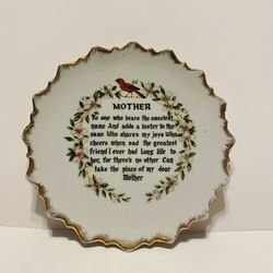 Mother Day Gift Idea Decorative Accent Plate 7.5in Diameter Thumbnail