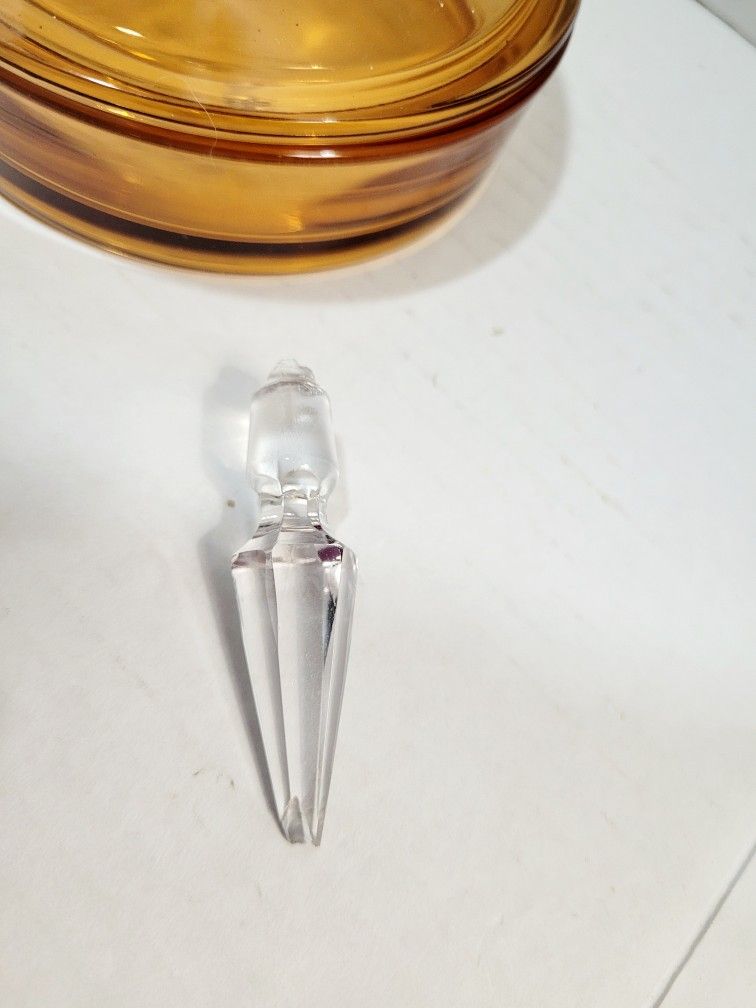 Antique Fostoria Glass Perfume Powder Jar