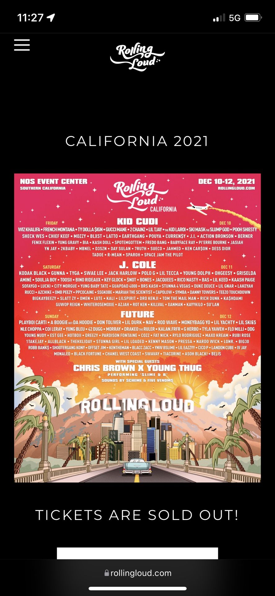 Ticket To Rolling Loud Cali for Sale in San Diego, CA OfferUp