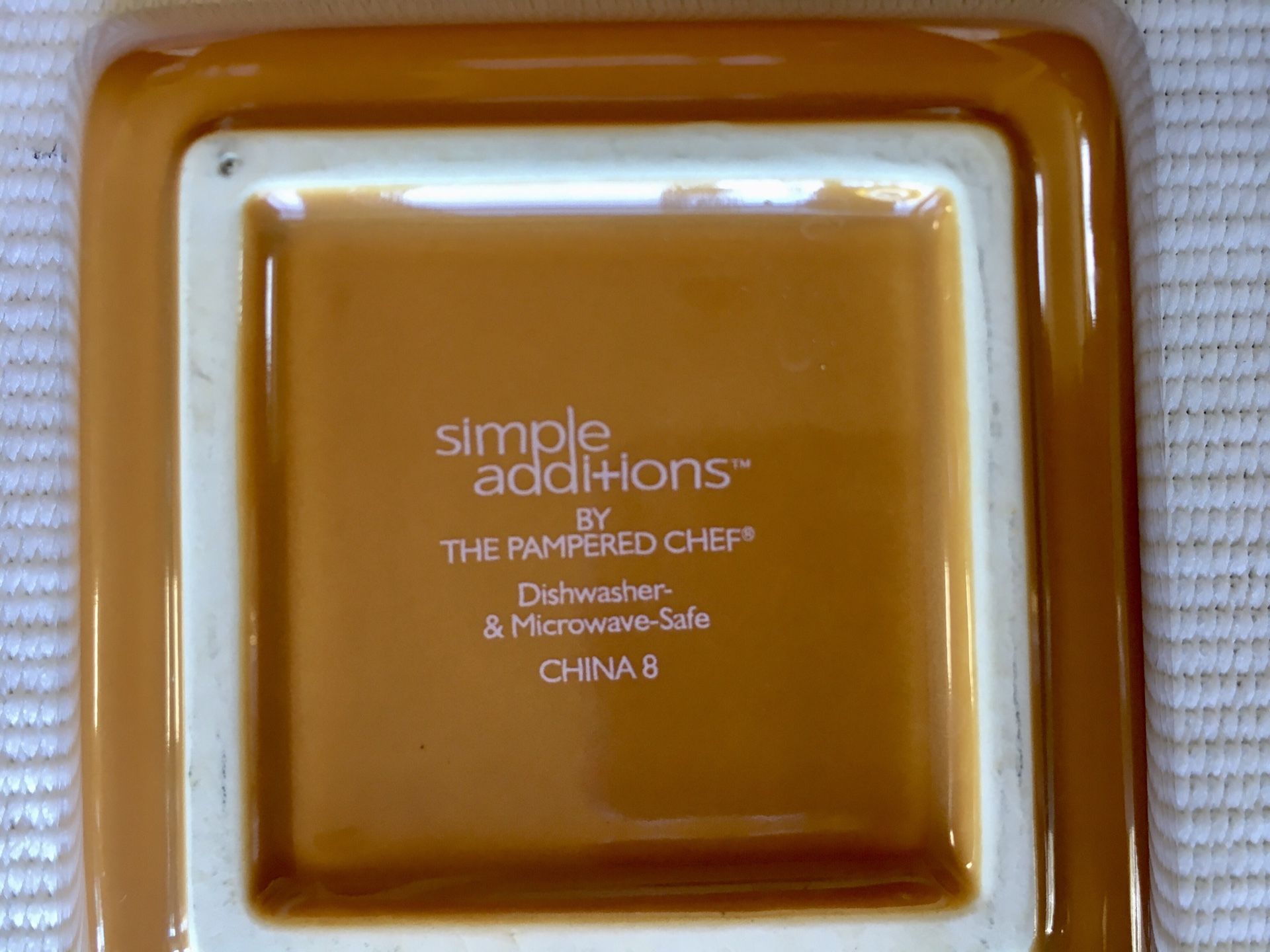 6 pc Pampered Chef Simple Additions. 6 squares New