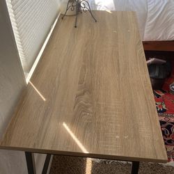 Wood And Metal Desk  Thumbnail