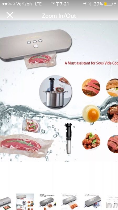 Vacuum Sealer, Automatic Vacuum Sealing System for Dry & Moist Foods Preservation - Latest Model with Starter Vacuum Bags (Silver)