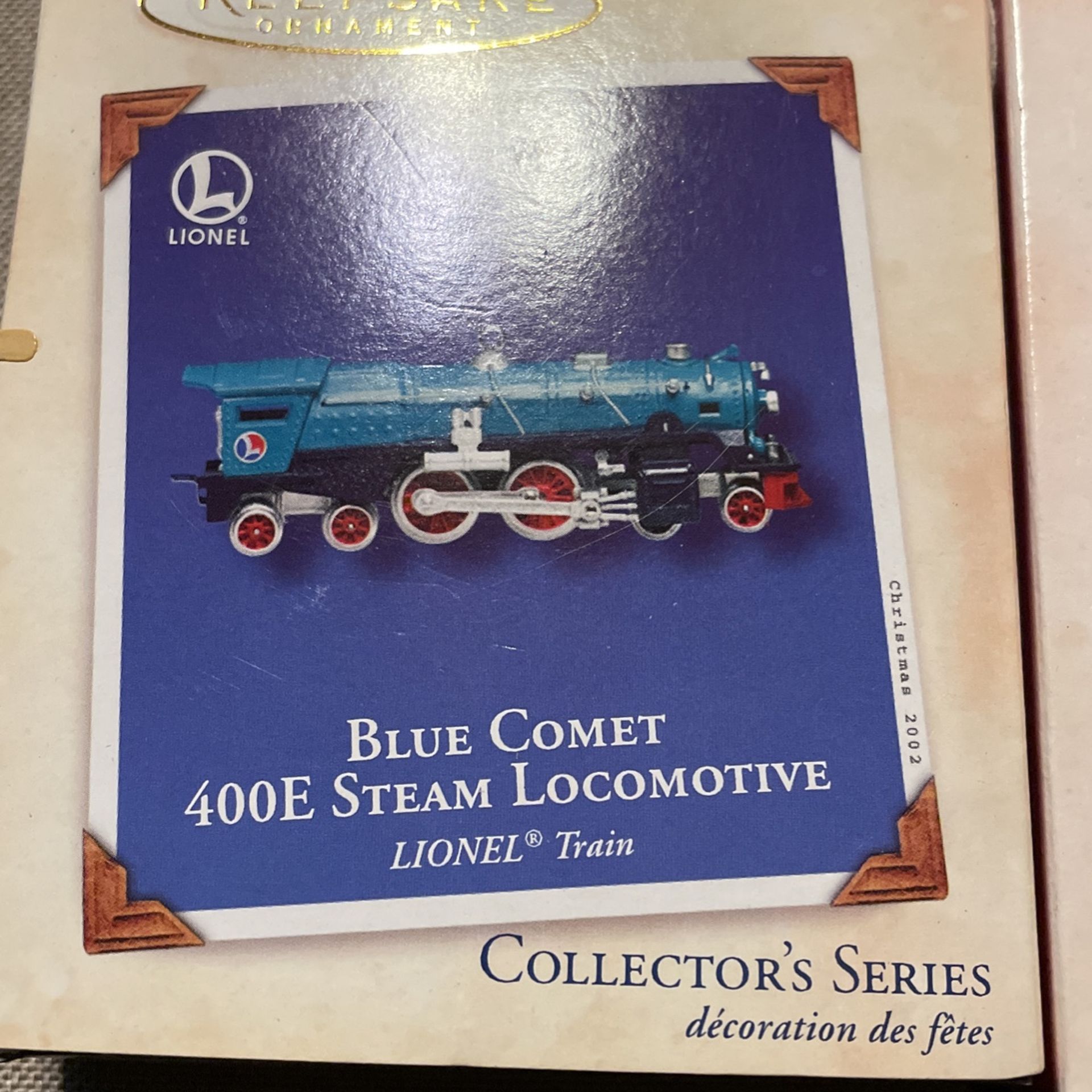 Lionel Blue Comet 400E Ornament Set