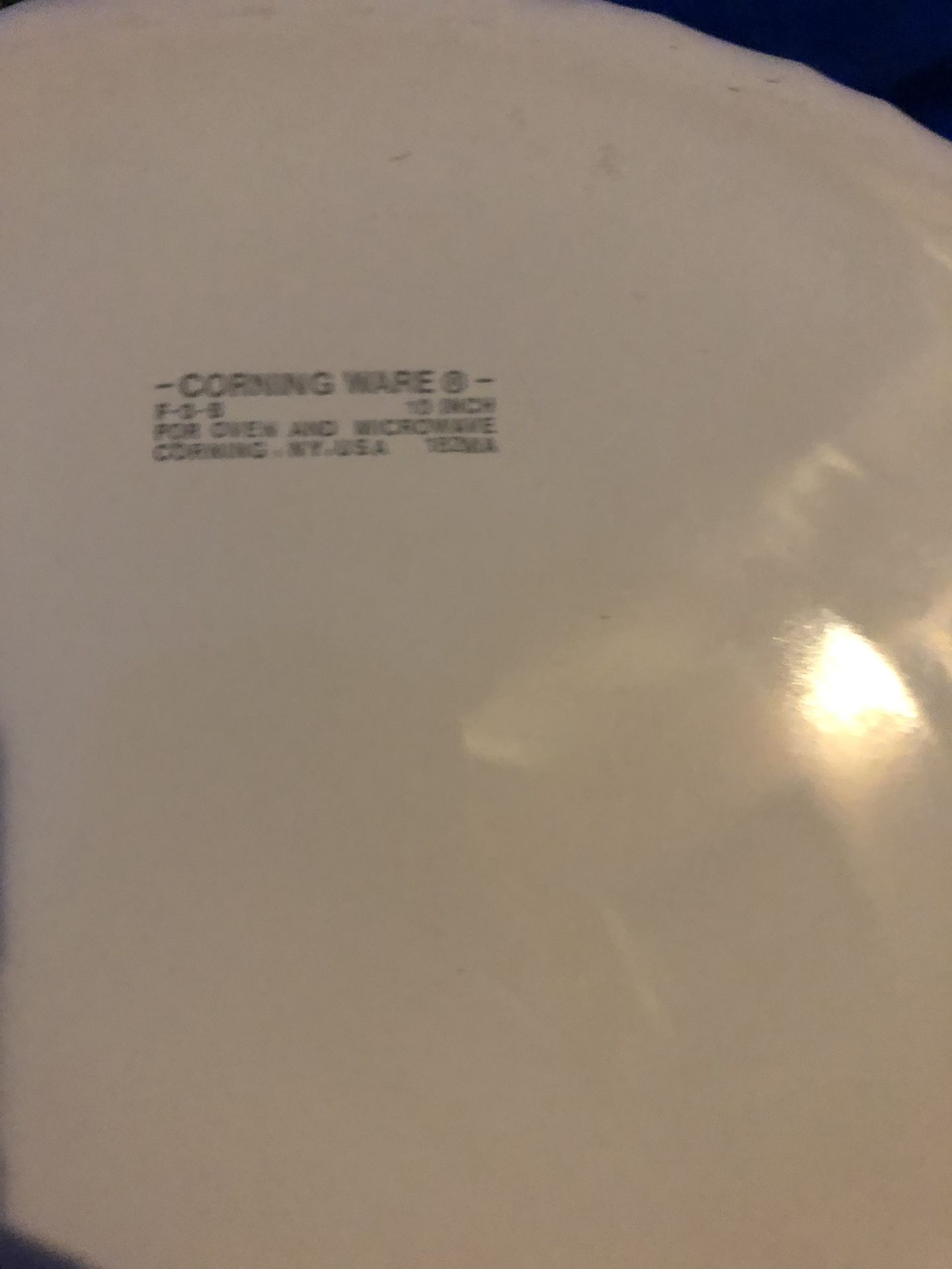10” Corningware Pie Pan