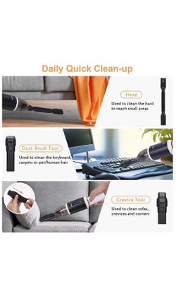 Handheld Vacuum Cordless, Portable Hand Held Car Vacuum Cleaner with High Power, Rechargeable Mini Vacuum for Home Office Pet Hair Cleaning, 8000Pa St Thumbnail