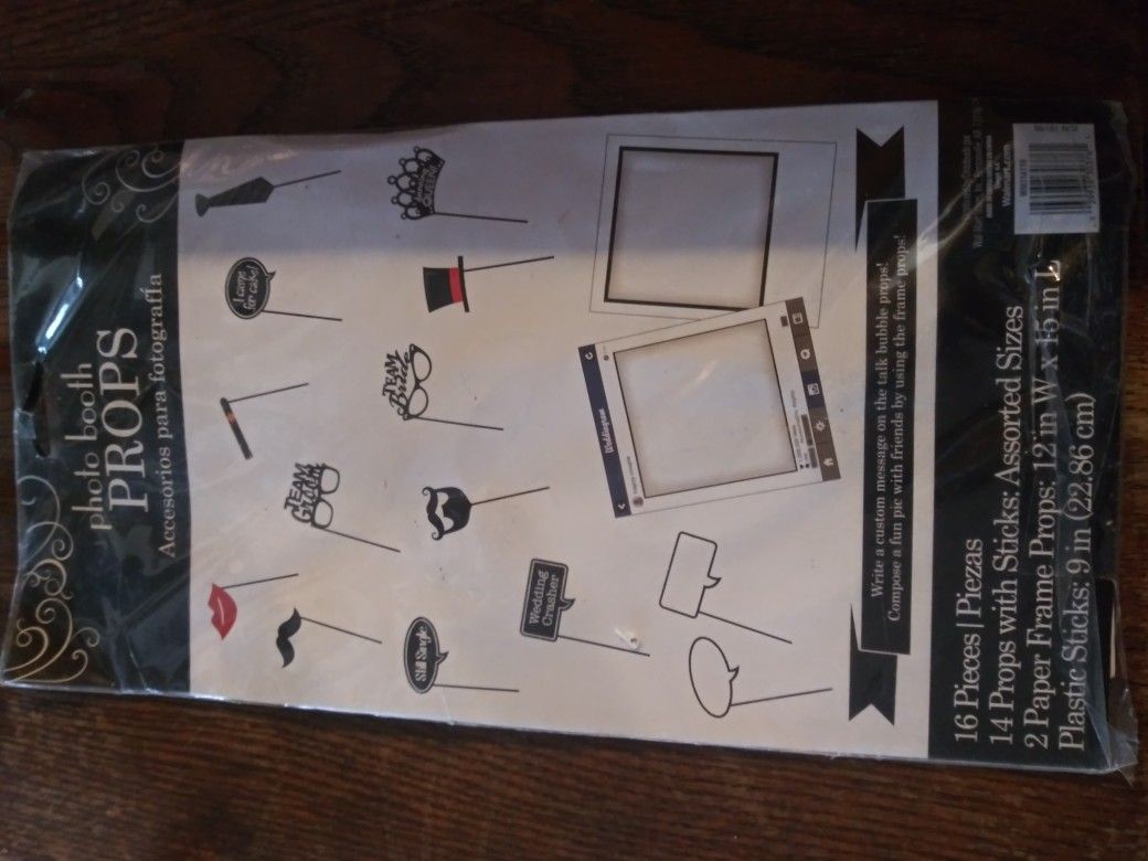 Brand new photo booth props