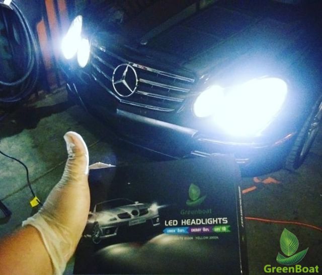 H11 H9 H8 LED Headlight Bulb Kit Low Beam Fog Light 60W 6000K 7600LM US brand#GreenBoat