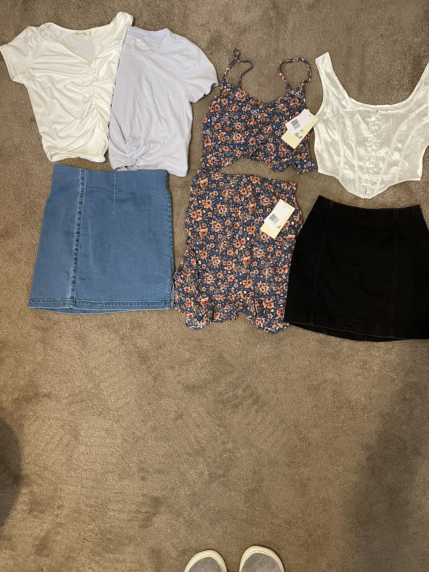 Three women’s outfits