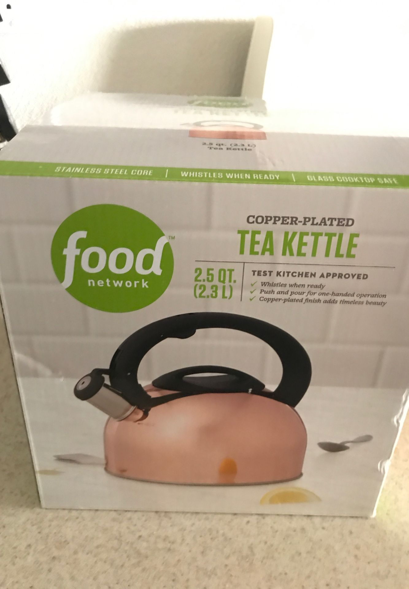 Copper plated tea kettle