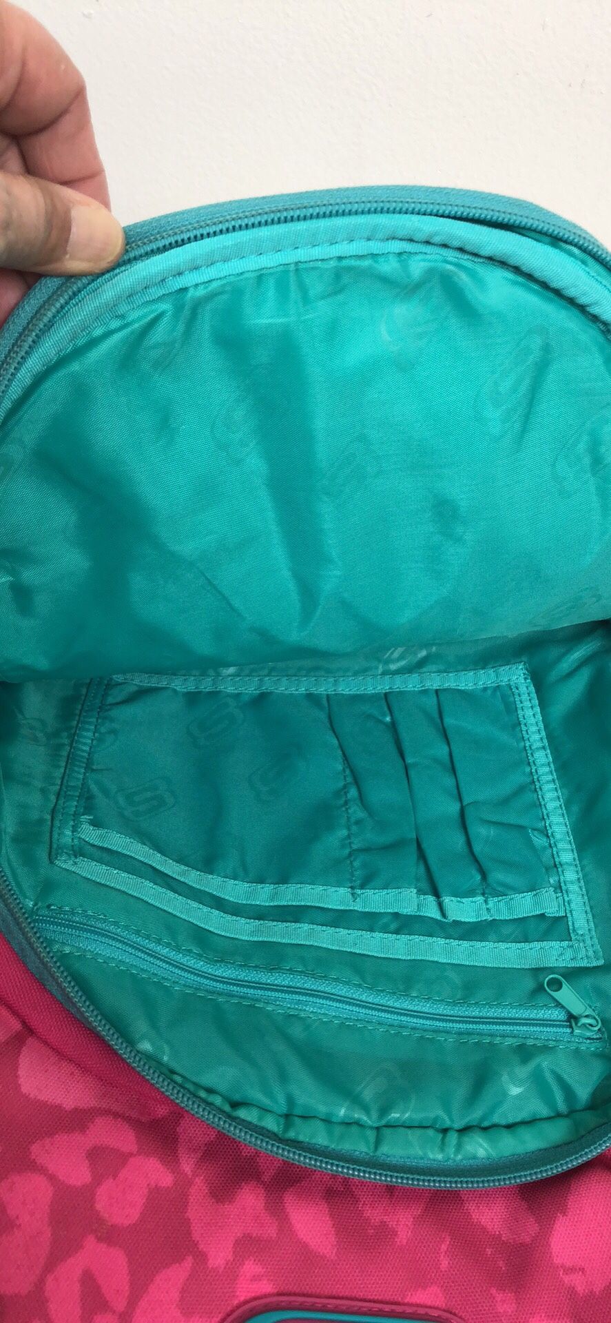 Skechers Backpack Pink / Green Trim&Inside