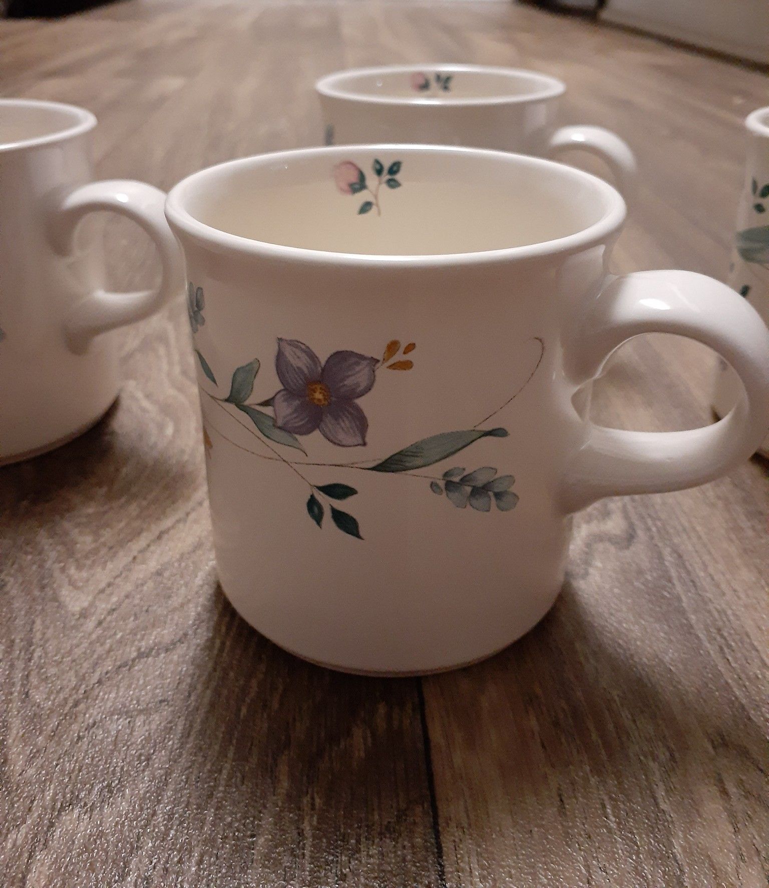 (4) PFALTZGRAFF APRIL MUGS