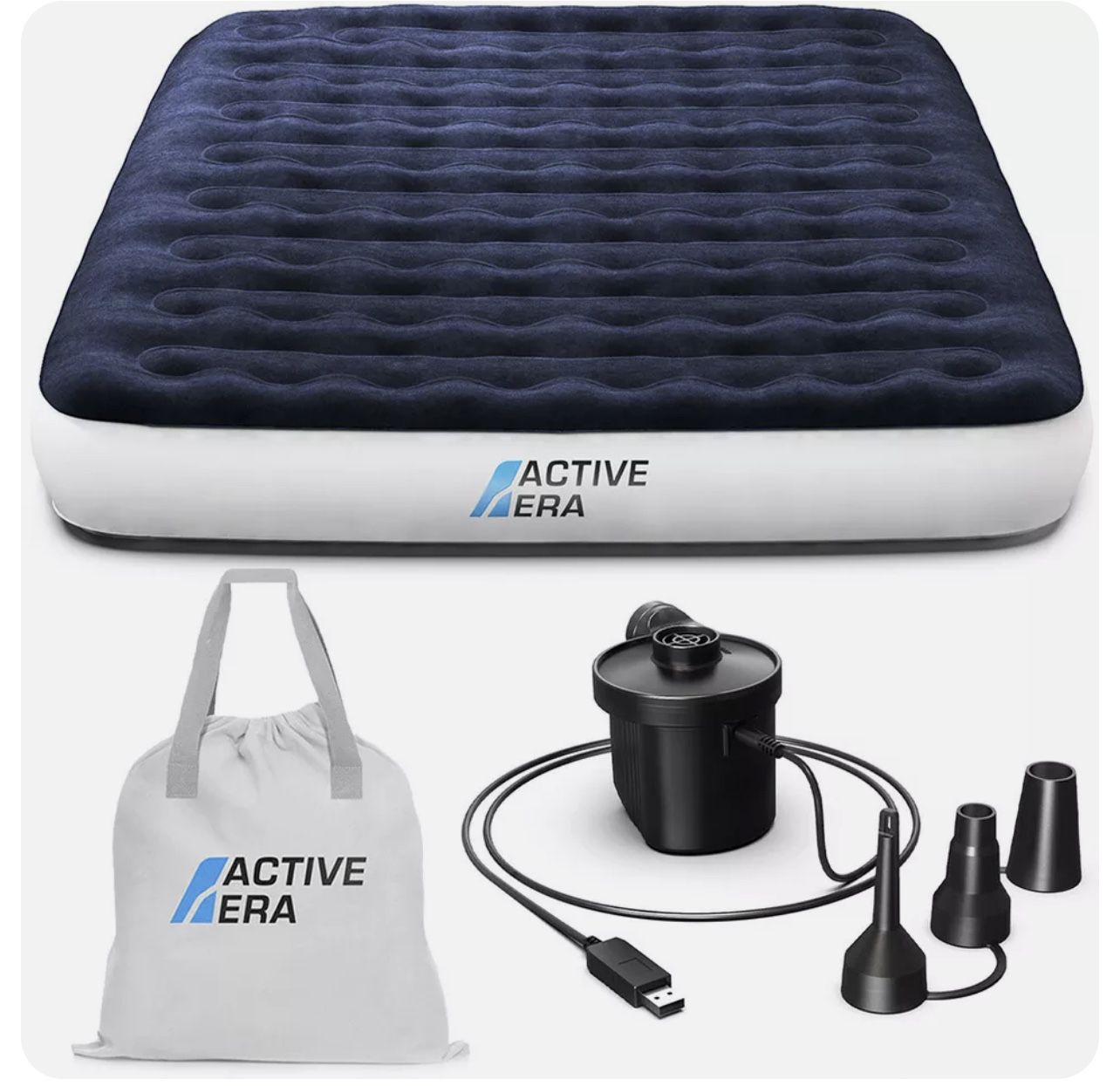 Active Era Luxury Camping Twin Air Mattress Bed 