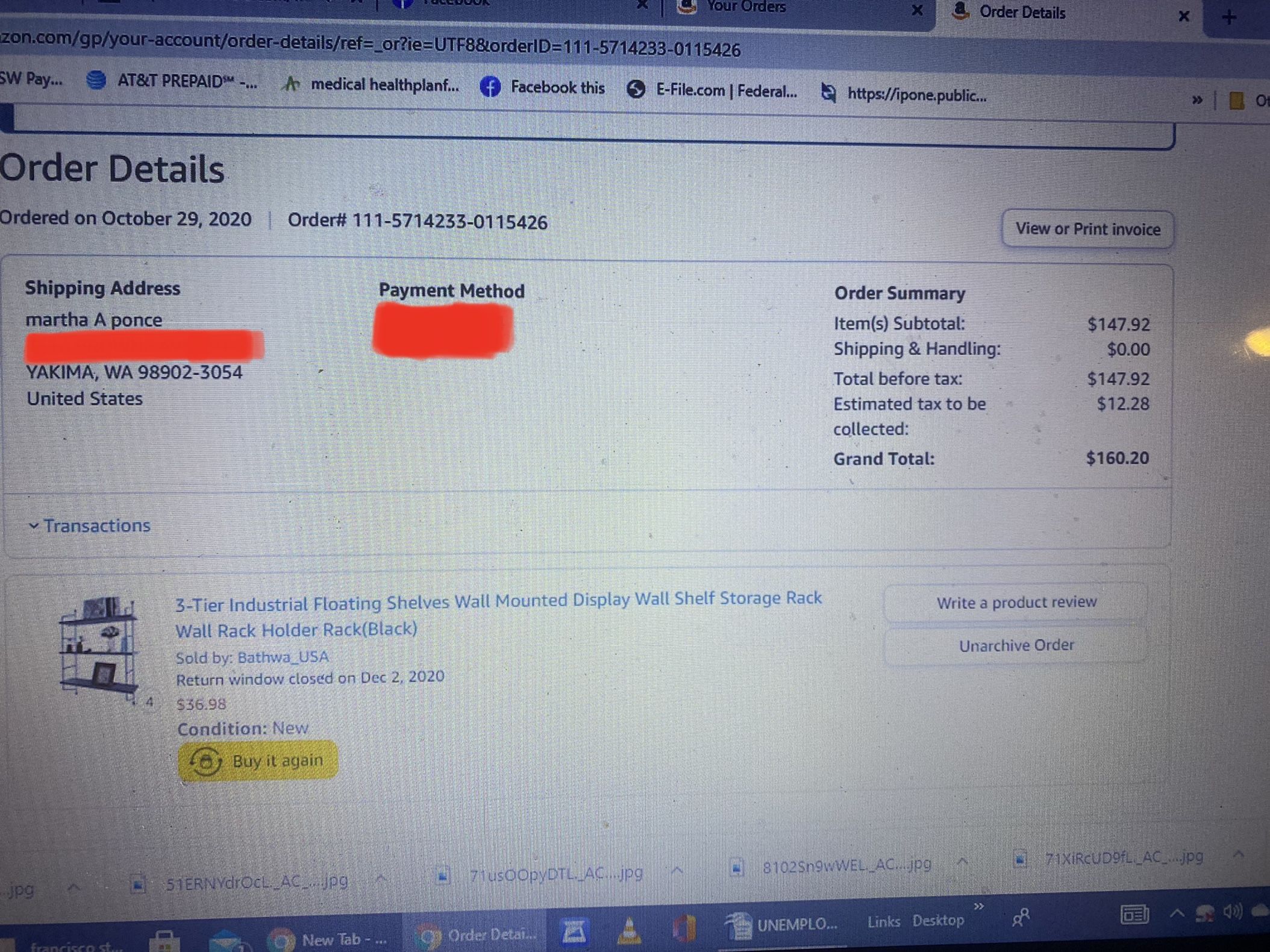 $80 (will not accept less)-Both of them as a set-!--3 Tier Black Wall Shelves- paid just over $160 all together- no none of the knickknacks are includ