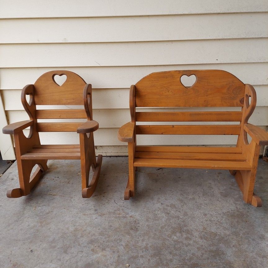 Children's Hand Made Wood Rockers